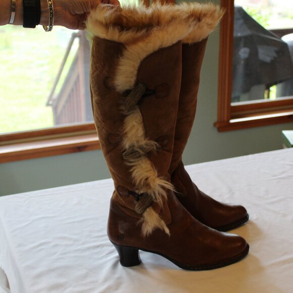 Born Leather and Suede Boots Size 11  NWT Never Worn - Picture 9 of 14